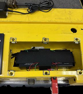 New power system and battery compartment installed during an Intercomp scale conversion process.